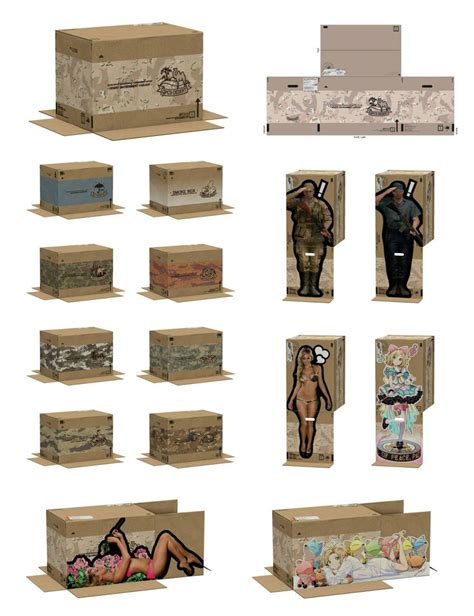 metal gear box cutouts|The Cardboard Box of MGSV : r/metalgearsolid .